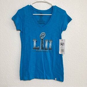 Women's Light Blue Super Bowl LII Tee Shirt